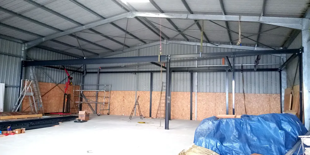 Charpente pour mezzanine